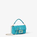 FENDI Baguette® Mini Turquoise stingray leather bag - Image 6